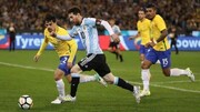 پیروزی بزرگ آرژانتین در خانه دشمن | جنجال در برزیل؛مسی و یارانش نمی‌خواستند به میدان بروند