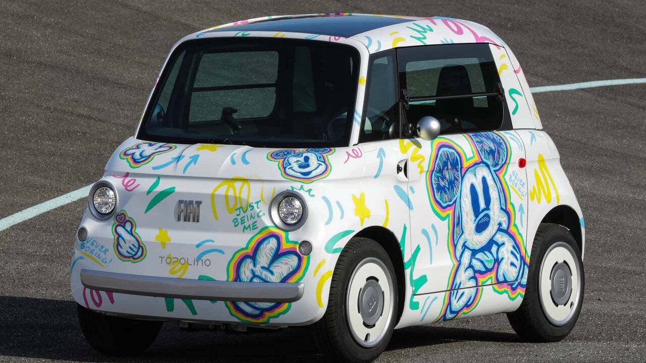 تصاویر | خودروهای برقی فیات با مضمون میکیموس