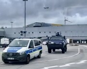تصاویر بی‌اعتمادی اسرائیل به آلمانی‌ها | تدابیر شدید امنیتی در فرودگاه فرانکفورت را ببینید | خودروهای نظامی اسرائیل در فرودگاه‌های آلمانی چه می‌کنند؟