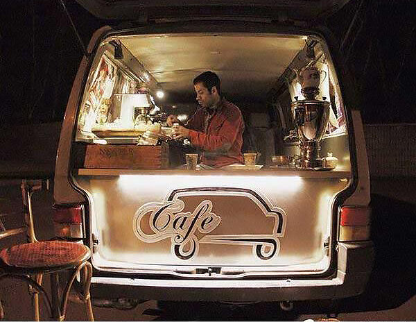 کافههای سیار با شکل و شمایل ماشین