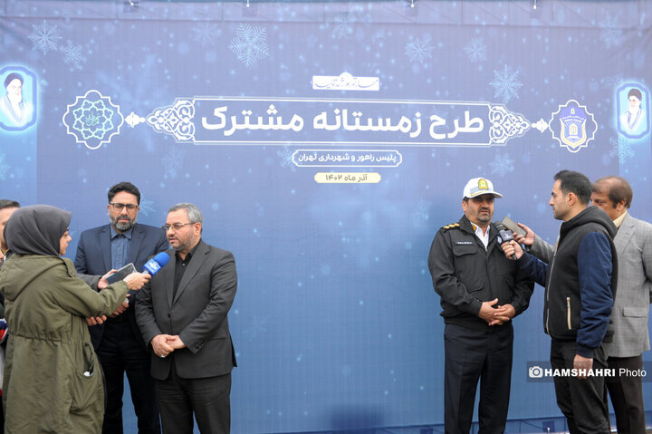 مانورطرح زمستانه مشترک پلیس راهور و شهرداری تهران