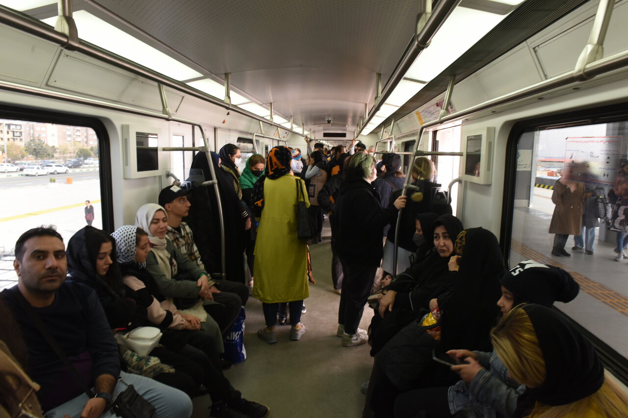 اولین روز مسافرگیری مترو پرند