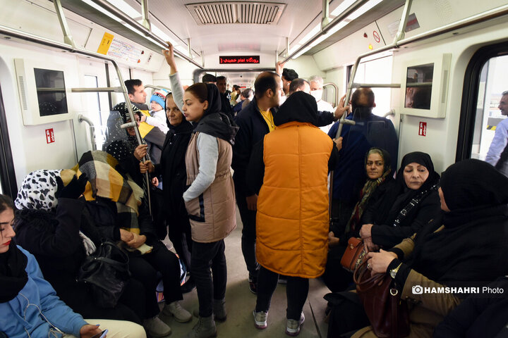 خوشحالی مردم از افتتاح متروی پرند