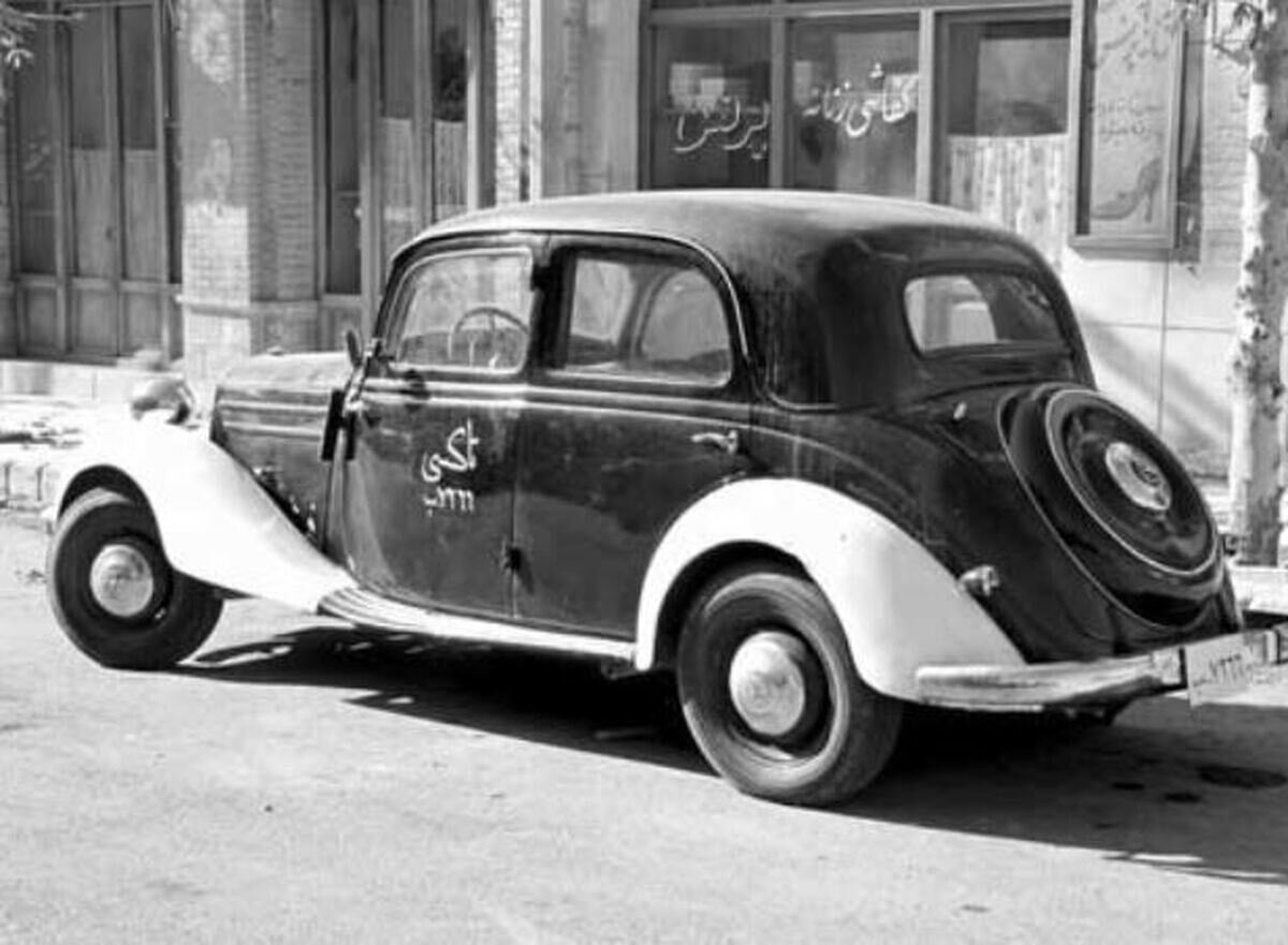 این زن موسس نخستین موسسه تاکسیرانی تهران است | تصاویر اولین تاکسی های تهران را ببینید