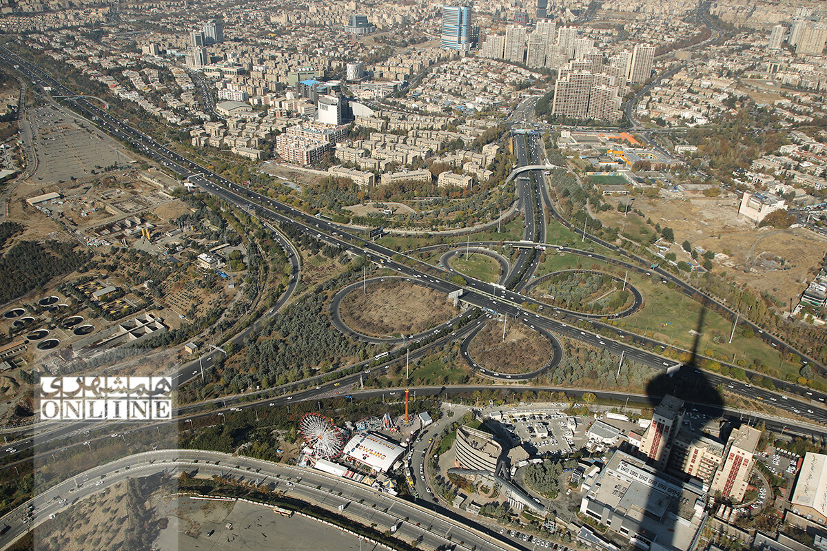نمای تهران از برج میلاد