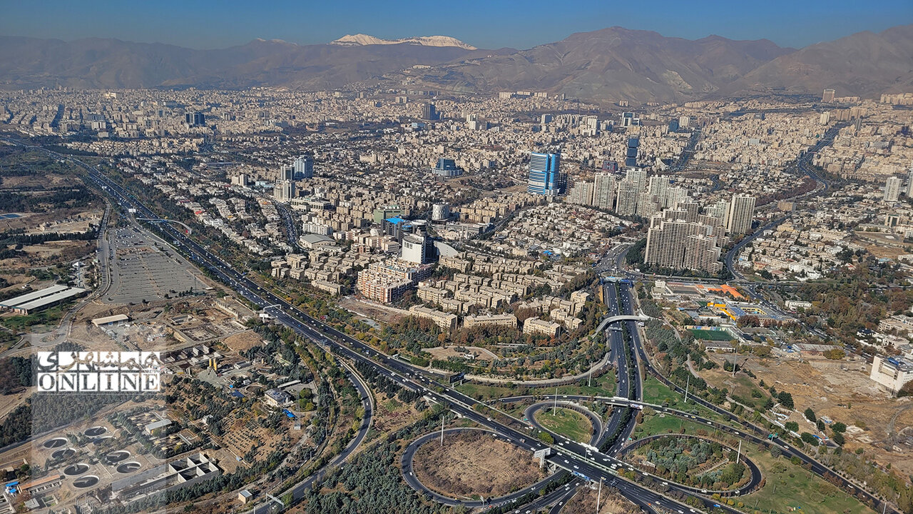 نمای تهران از برج میلاد