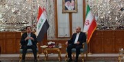 تصاویر دیدار رئیس مجلس با محسن المندلاوی نایب رئیس پارلمان عراق