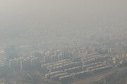 تصاویر هولناک از وضعیت هوای امروز تهران از بالای برج میلاد