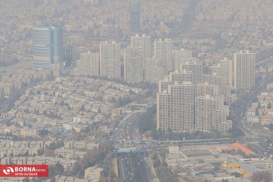 وضعیت هوای امروز تهران از بالای برج میلاد