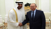 تصاویری از استقبال ویژه امارات از پوتین
