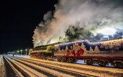 تصاویر | پوتین با این قطار برای روس‌ها پیام می‌فرستد