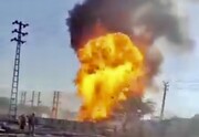 تصاویر لحظه انفجار وحشتناک مرکز فروش کپسول گاز در کرج