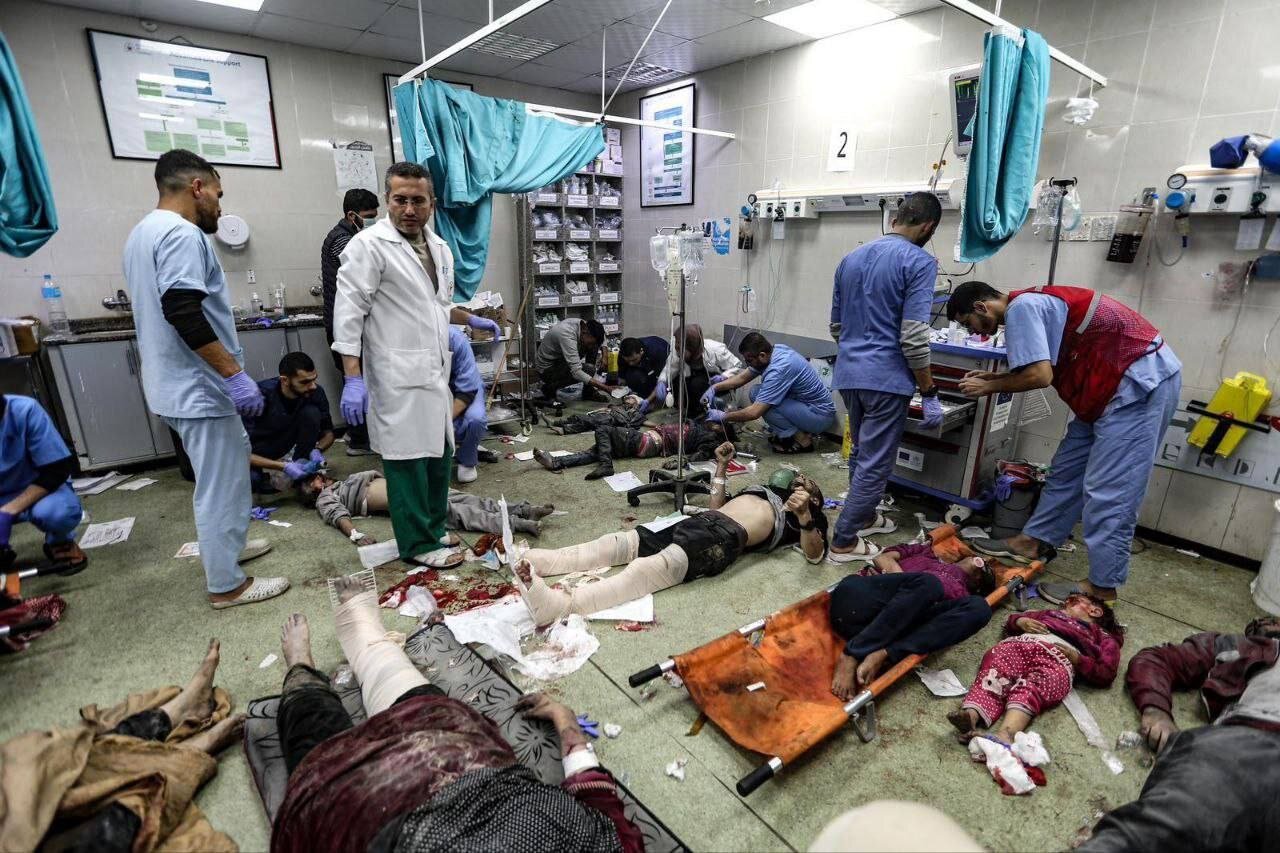 عکس تکان‌دهنده از وضعیت اورژانس یک بیمارستان در خان‌یونس