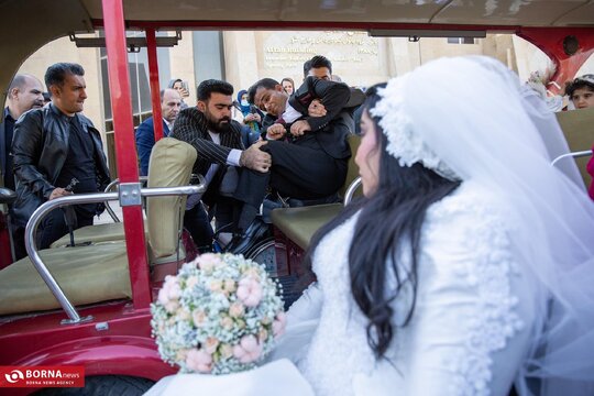 مراسم ازدواج دو زوج در آسایشگاه کهریزک