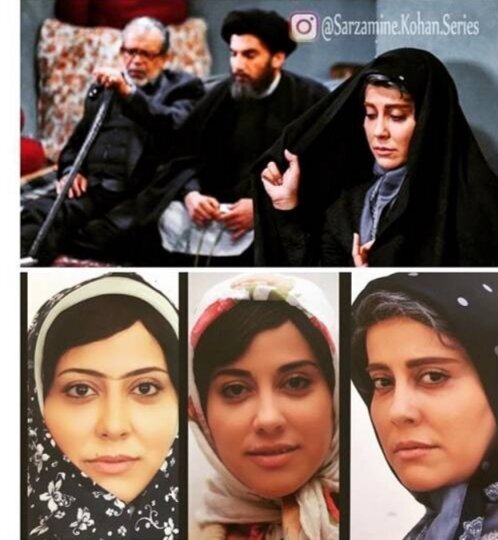 تصاویر دیدنی از گریم های متفاوت آشا محرابی در سریال سرزمین مادری