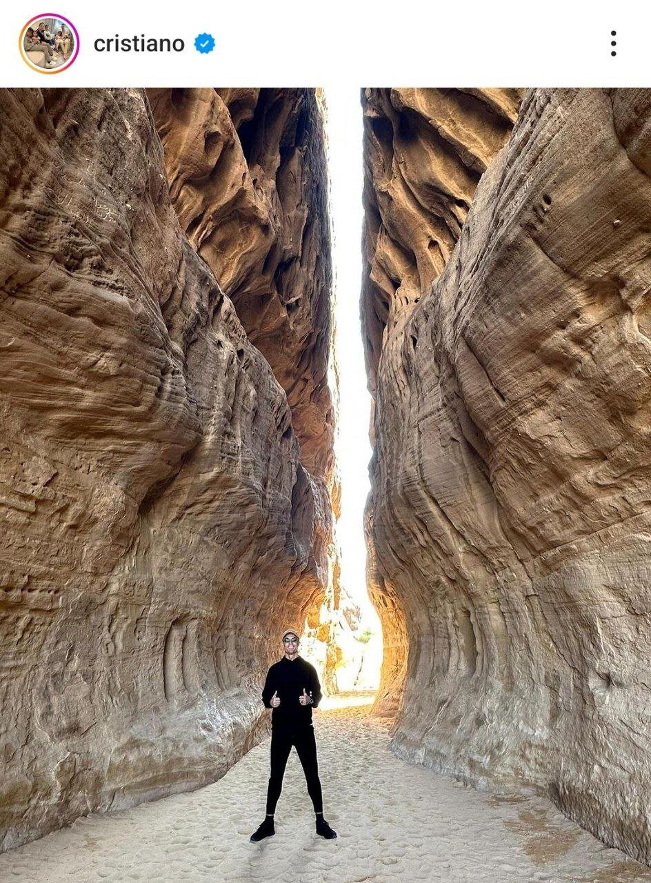 ژستهای عاشقانه و همسرش در عربستان | تصاویر