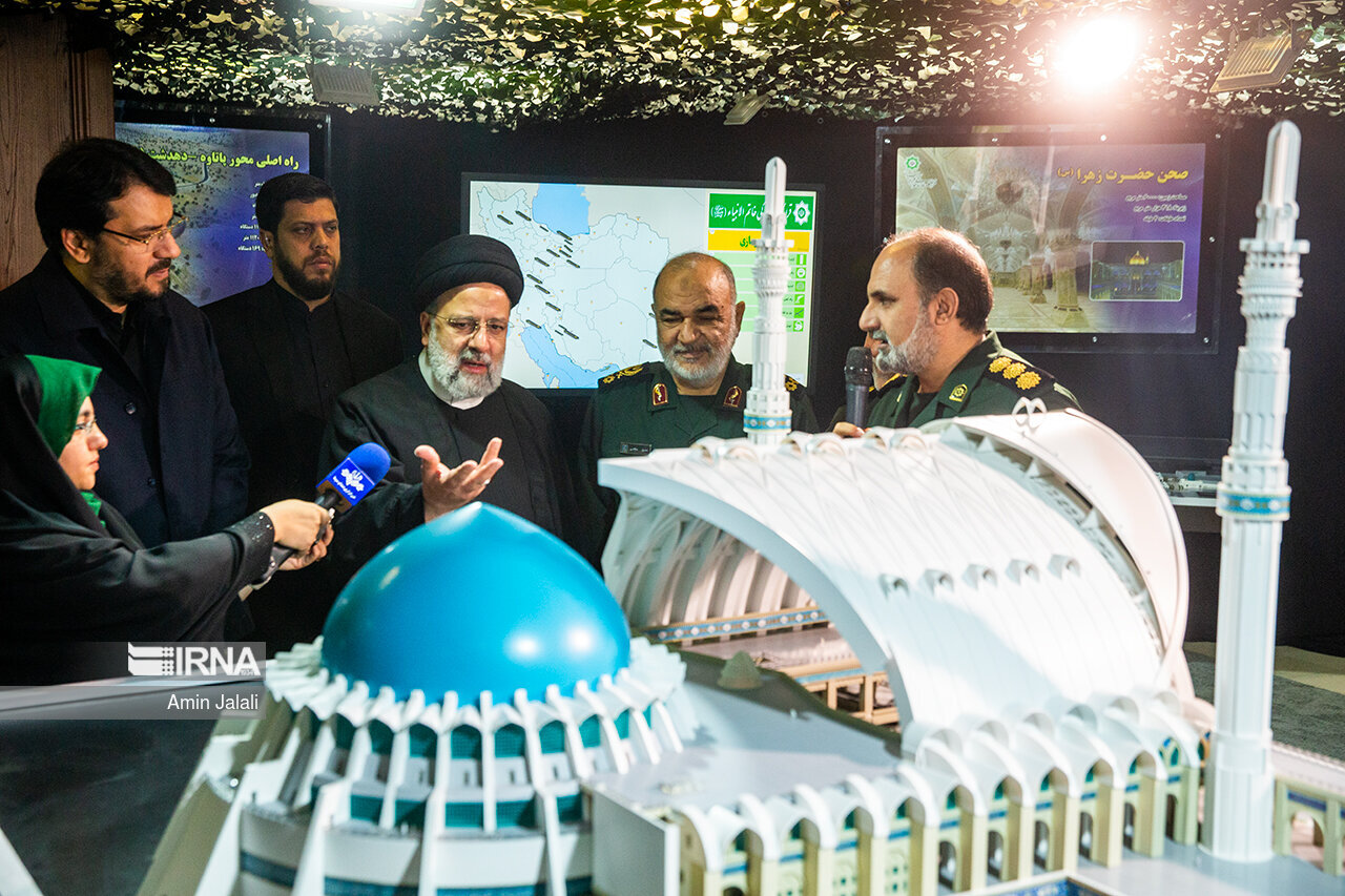 جزئبات و تصاویر بازدید رئیس جمهوری از قرارگاه خاتمالانبیا(ص)