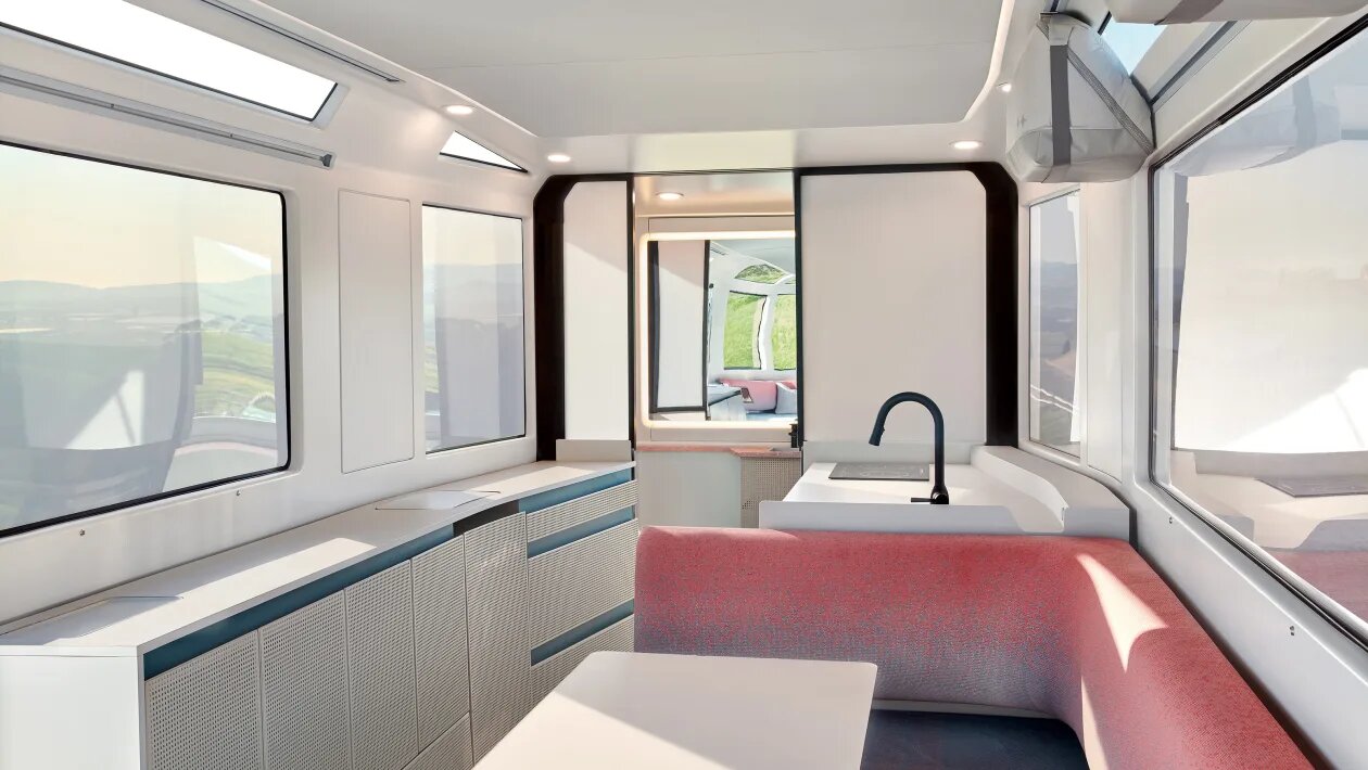 تسلا اگر کمپر بسازد این شکلی است | تحول در سفرهای جادهای با آیرودینامیکترین کاروان دنیا