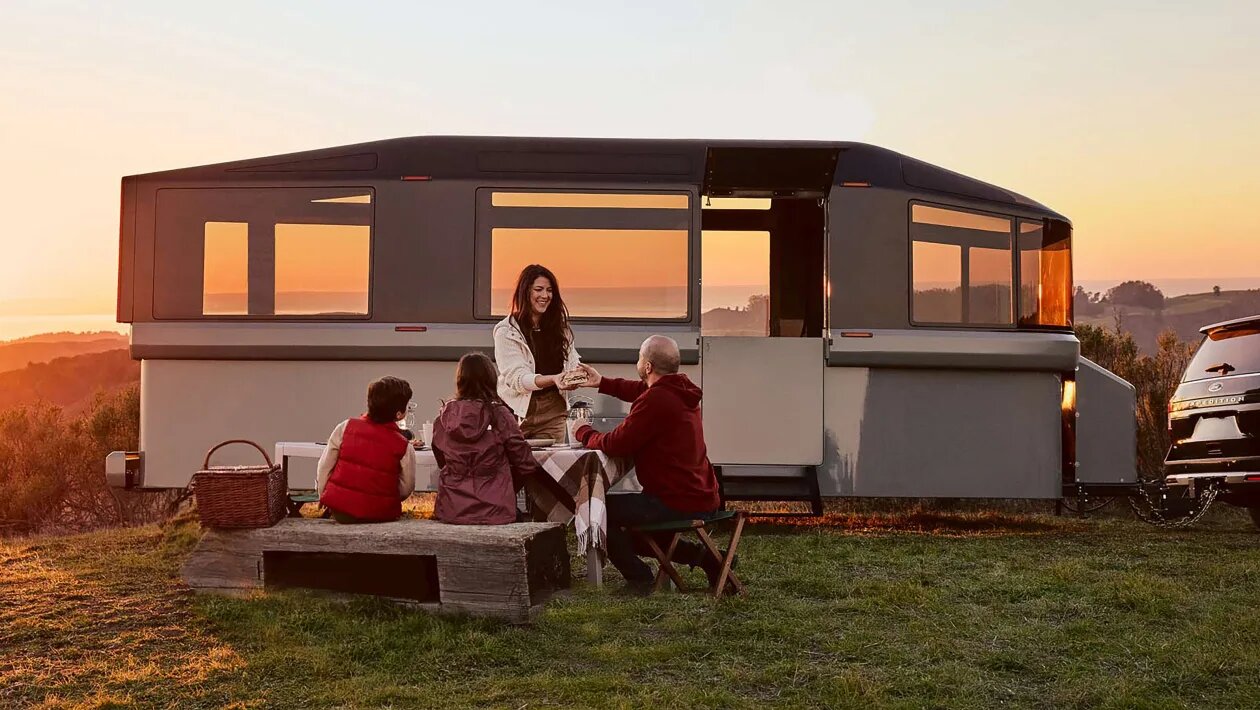 تسلا اگر کمپر بسازد این شکلی است | تحول در سفرهای جادهای با آیرودینامیکترین کاروان دنیا