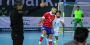 برتری تیم ملی فوتسال ایران مقابل روسیه در حضور پرشور هواداران لارستانی