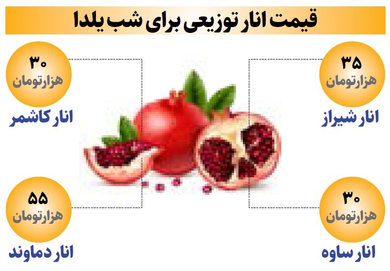 اینفوگرافیک | قیمت انار شب چله در میادین | برنامه عرضه میوه یلدا در تهران اعلام شد