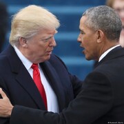 تصاویر | دونالد ترامپ باراک اوباما را مسخره کرد!