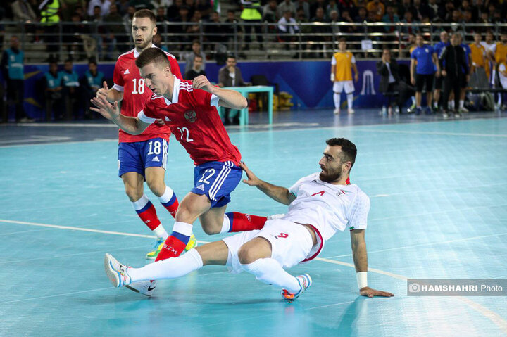 برتری تیم ملی فوتسال ایران مقابل روسیه در نخستین دیدار
