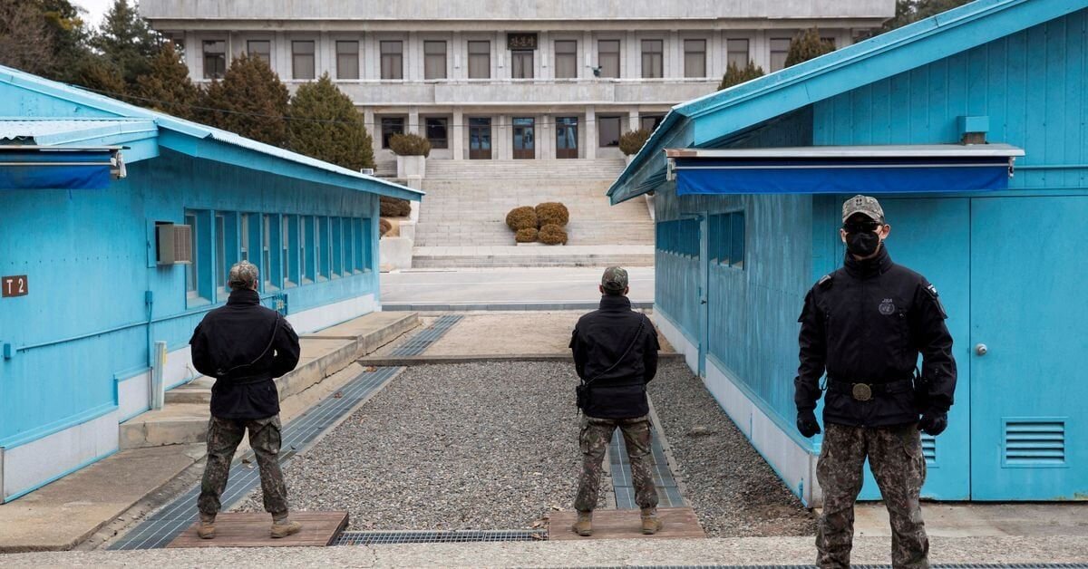 تصاویر ؛ سربازان بین‌المللی در روستای مرزی دو کره مسلح شدند