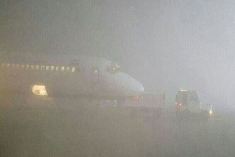 مه گرفتگی در فرودگاه