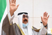 لحظه سوگند یاد کردن امیر جدید کویت