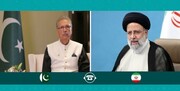 گفت‌وگوی رئیسی‌ با رئیس‌جمهور پاکستان درباره فعالیت گروهک‌های تروریستی در مناطق مرزی
