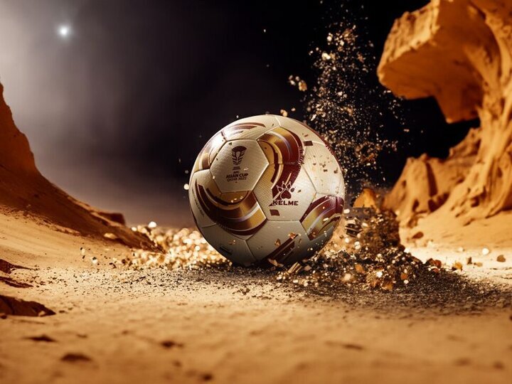 عکس | توپ فینال جام ملت های آسیا رونمایی شد