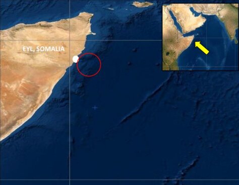 ناپدید شدن یک کشتی در مجاورت سواحل سومالی