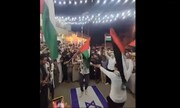 تصاویری از متفاوت ترین مراسم عروسی در یمن با پرچم اسرائیل