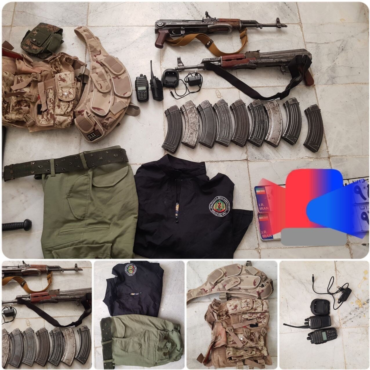 انهدام باند شرارت در سیستان/ سوابق متعدد سرقت مسلحانه در پرونده متهمان+ عکس