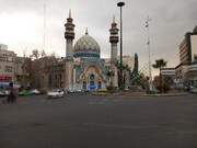 دیوارنگاره معنادار میدان معروف تهران با جمله‌ای عبری از حاج قاسم | عکس