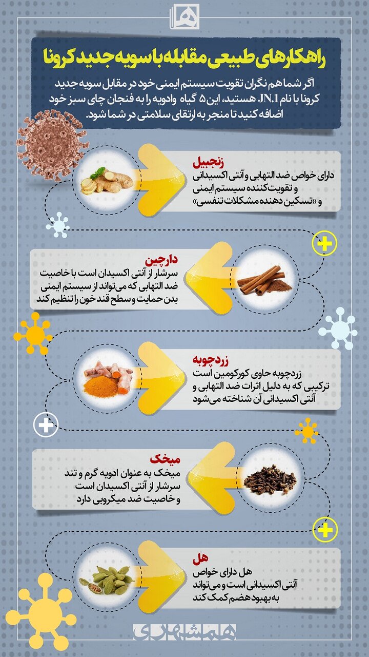 ۵ راهکار طبیعی برای مقابله با سویه جدید کرونا
