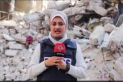 پخش پیام تصویری خبرنگار زن فلسطینی در دیدار امروز رهبر انقلاب با بانوان