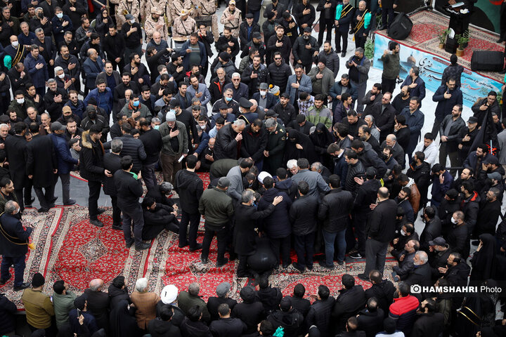 آیین تشییع و تدفین پیکر شهید سیدرضی موسوی در امزاده صالح(ع)