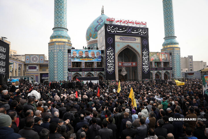 آیین تشییع و تدفین پیکر شهید سیدرضی موسوی در امزاده صالح(ع)