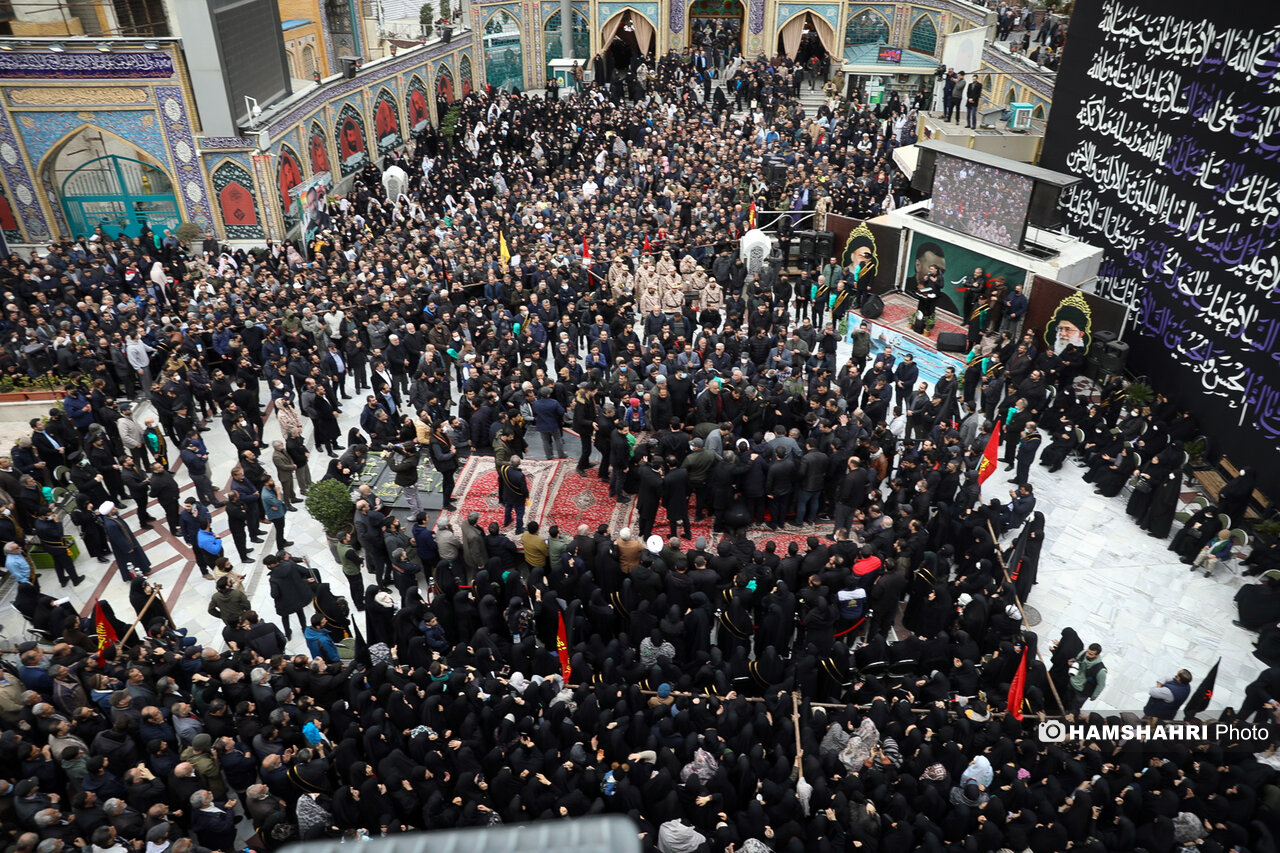 تصاویر همشهری از تشییع و تدفین پیکر شهید سیدرضی موسوی در امامزاده صالح(ع)