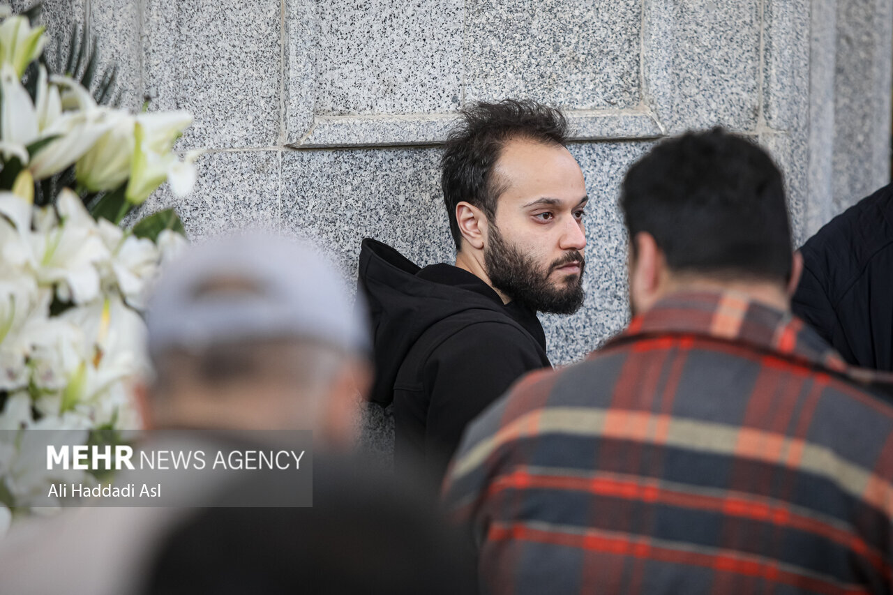حضور پسر شهید قاسم سلیمانی در مراسم هم رزم پدرش | عکس