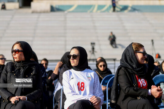تشییع پیکر «ملیکا محمدی» در استادیوم آزادی