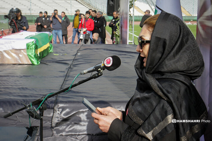 تصاویر همشهری از مراسم بدرقه پیکر «ملیکا محمدی»