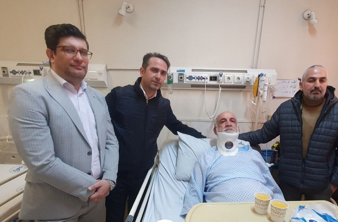 اولین تصویر از مهدی فنونی زاده در بیمارستان