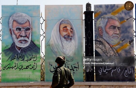 نقاشی دیواری از سردار سلیمانی در خیابانی در صنعا