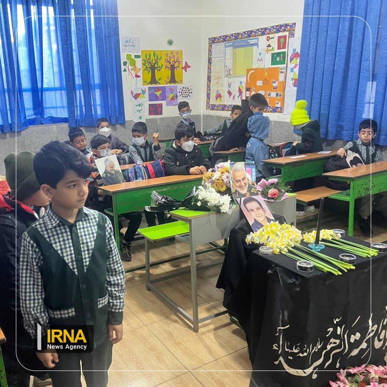 جای خالی شهید دهه نودی کرمانی در مدرسه | عکس