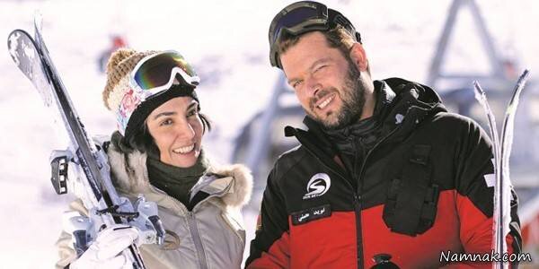 تصویر پژمان بازغی و خانم بازیگر در «توچال»