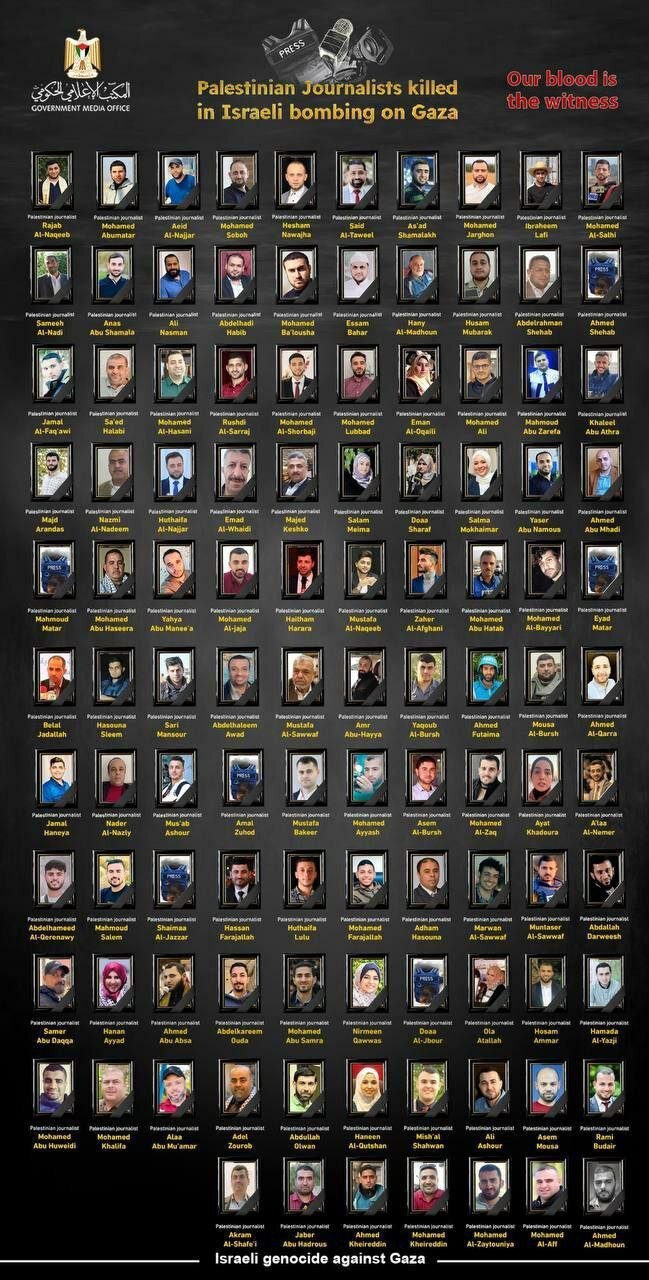 اسامی و تصاویر ۱۰۷ خبرنگار شهید فلسطینی | ببینید