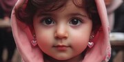 آلبومی از تصاویر واقعی دختر کاپشن صورتی با گوشواره قلبی را ببینید